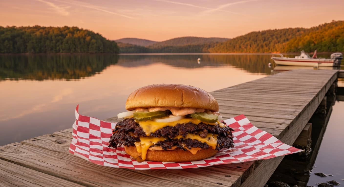 Smashburger food truck website demo for Lake Cumberland with menu and location updates