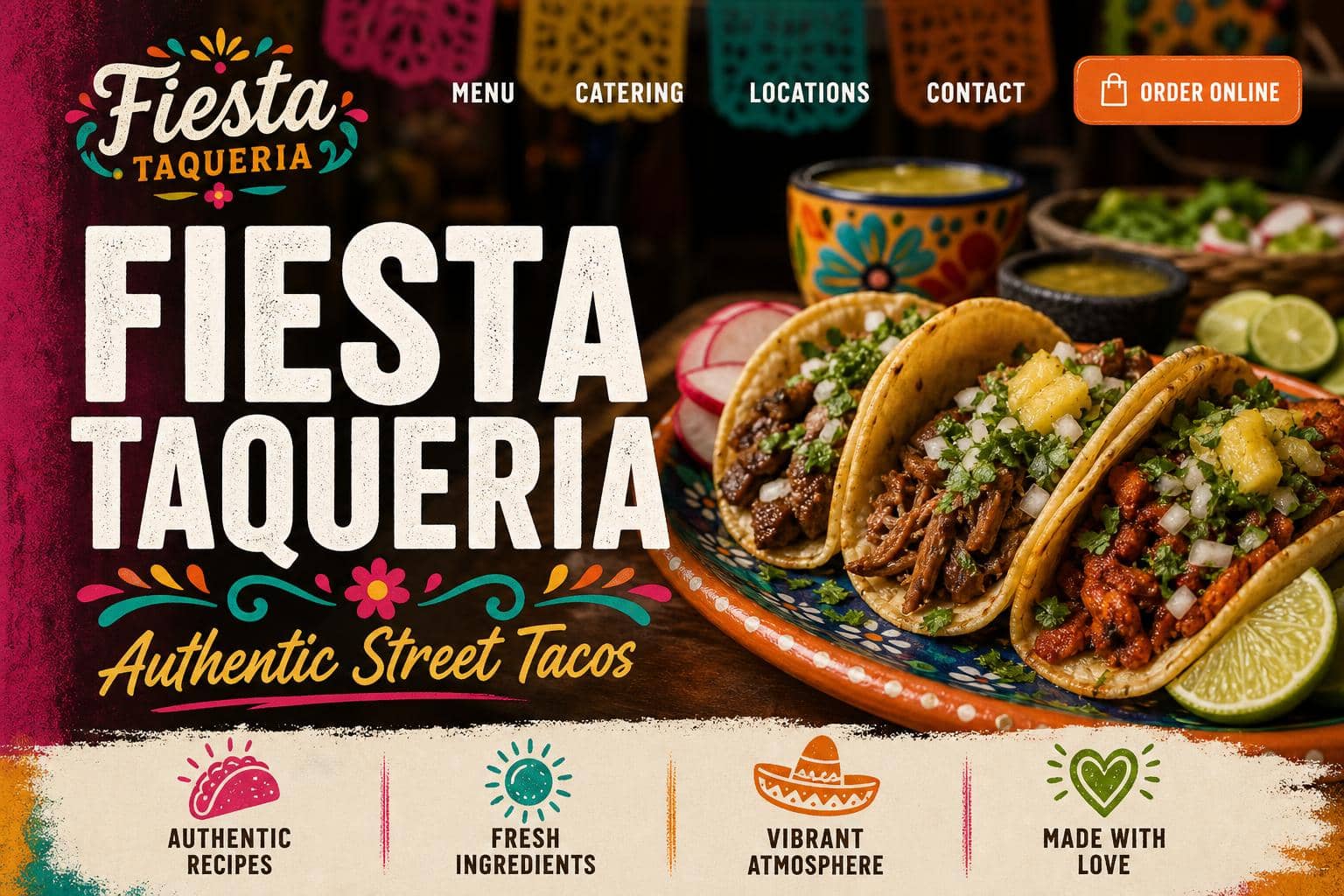 Mexican food truck website demo for Wayne County and Lake Cumberland with digital menu and location updates