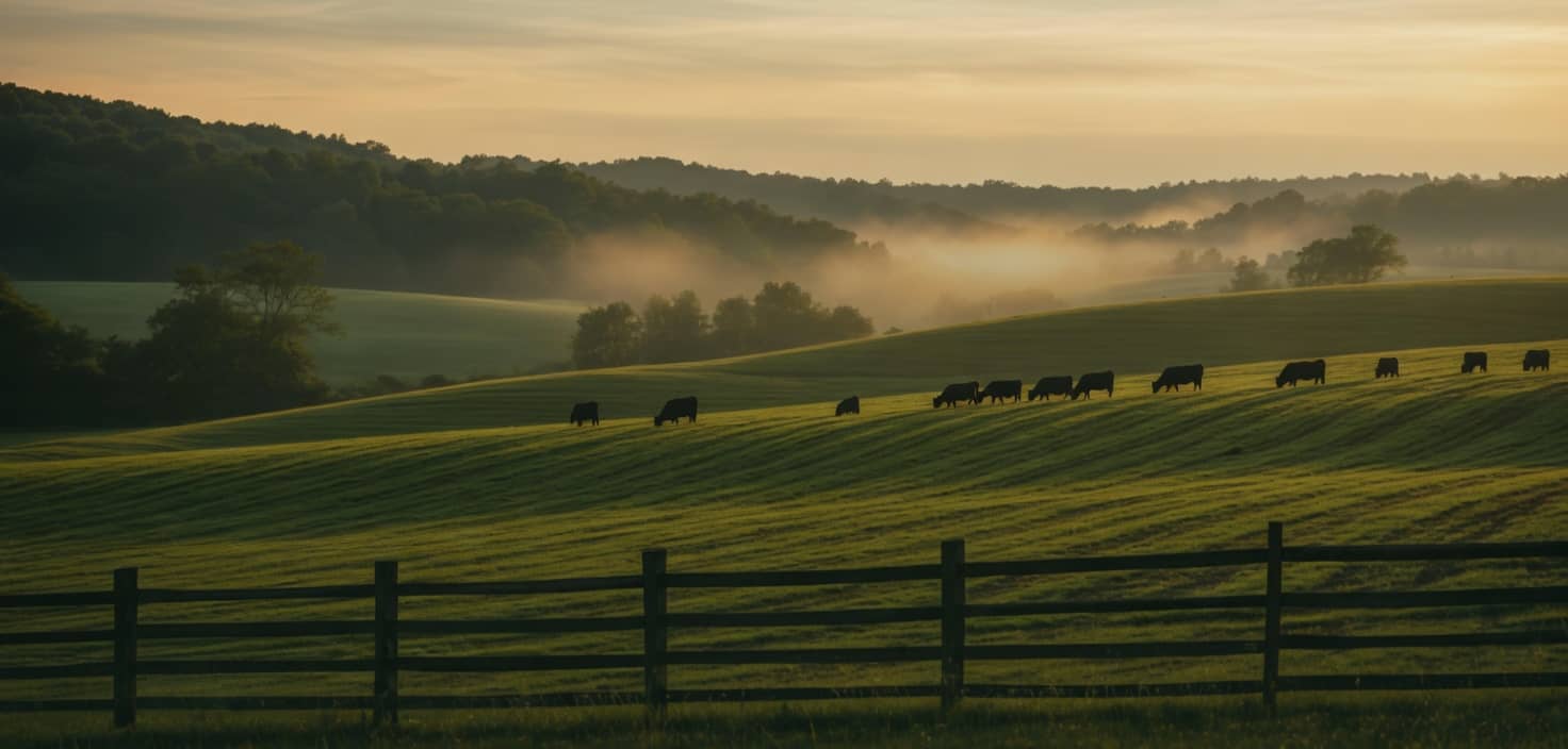 Land and pasture services website demo for Wayne County with fence building and free quotes